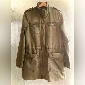 Olive Green Women's Parka Jacket
